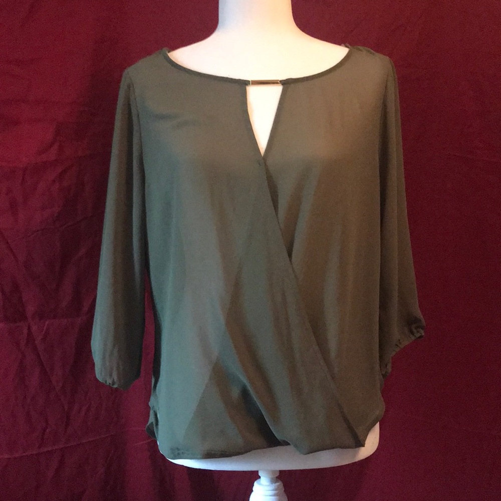 Heart soul sheer top.